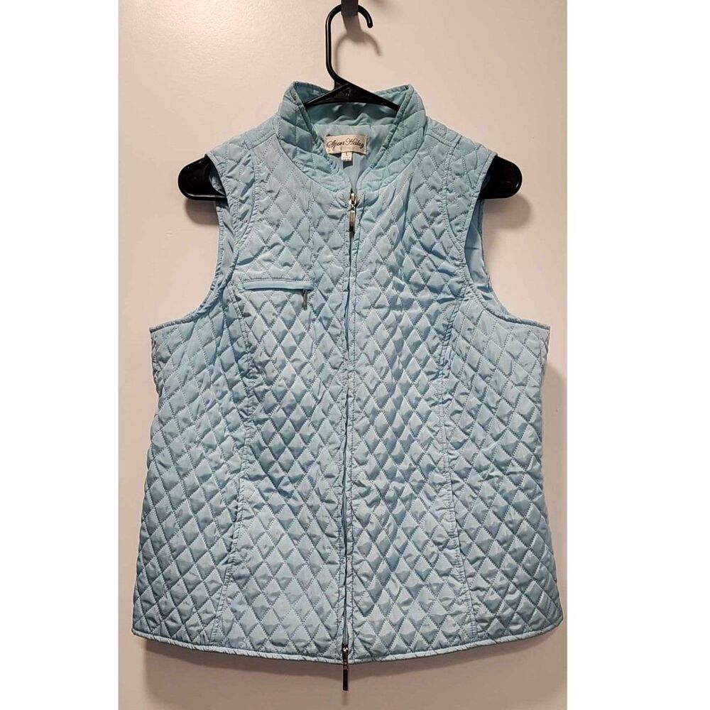 Arctic Blue Quilted Women's Vest - Large